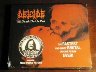 Deicide Till Death Do Us Part CD 2008 Woven Patch NEW 745316035826 