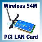 New PCI 54Mbps 802.11b /g WiFi Wireless Network LAN Card Adapter 