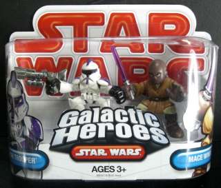 Star Wars Galactic Heroes CLONE TROOPER & MACE WINDU  