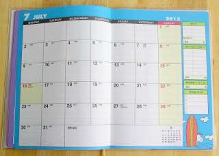 2012 Snoopy Schedule Book Budget Planner Datebook A5 H6129  