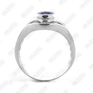00 CT PEAR SHAPE SAPPHIRE AND DIAMOND RING 18K WHITE  
