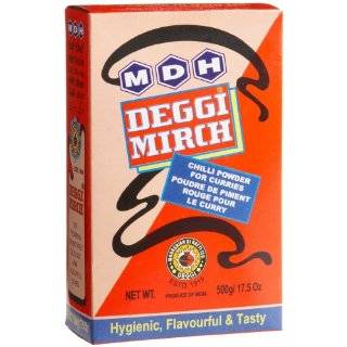   Deggi Mirch (Chilli Powder for Curries), 17.5 Ounce Boxes (Pack of 6