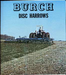Vintage Burch Disc Harrows Farm Catalog  