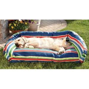  Dish Dog Bed Cover/Liner / Medium, Brick Stripe, Medium