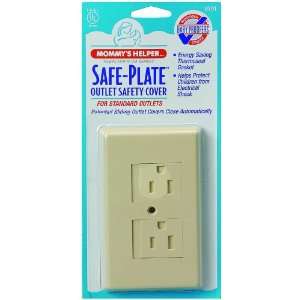    Pack Bulk Safe Plate Electrical Outlet Covers Standard, Almond Baby
