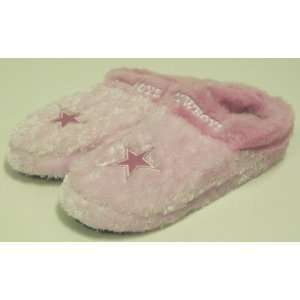  Dallas Cowboys NFL Womens Pink Himo Slippers Sports 