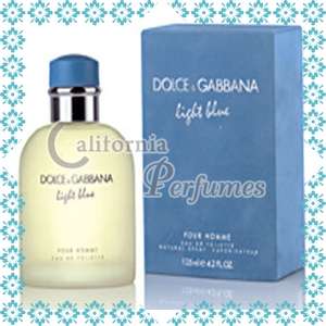 LIGHT BLUE by Dolce Gabbana 4.2 oz EDT Mens Cologne NIB 737052079080 
