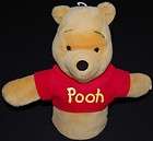   Winnie The Pooh Plush Hand Sleeve Puppet Applause 43640 Red T Shirt