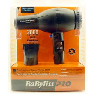 Babyliss Pro Porcelain Turbo 2000W Hair Dryer BABP2800  