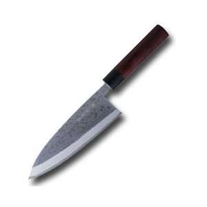   Sandalwood Handle Deba Kitchen Knife w/4.7 Damascus