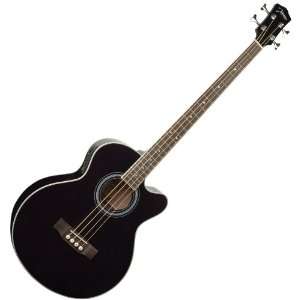  NEW DEEP BODY BLACK SPRUCE JUMBO ACOUSTIC ELECTRIC BASS GUITAR 