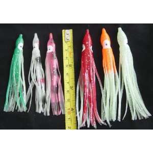 12 Pcs Saltwater Trolling Lures  Glow in the Dark (New)  