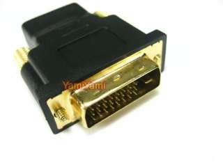 DVI 24+1 Pin Male to HDMI Female Adapter For Cable Cord  