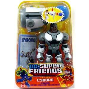  DC Super Friends Action Figure Cyborg with Cannon Blaster 