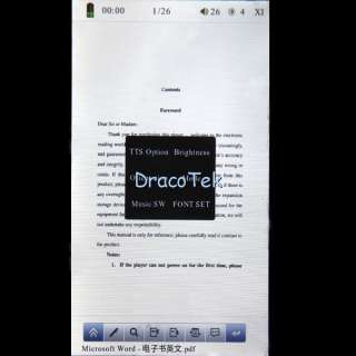 inch touch EB2000B black EBook Reader 8GB PDF EPUB  