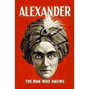  Alexander The Man Who Knows   12x18 Framed Print in Black 