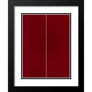 Barnett Newman Framed and Double Matted Art 33x41 Be I (Second 
