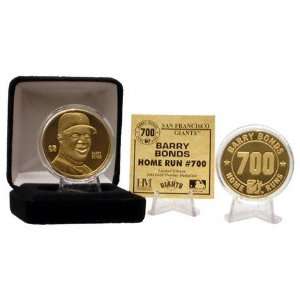 Barry Bonds 700th Home Run Commemorative 24KT Gold Coin