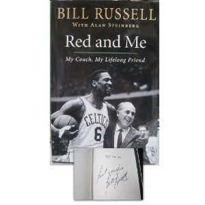 Bill Russell Autographed Red And Me Book   Autographed NBA Magazines 