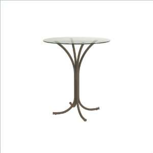   Platinum Trica Dorothy Glass Counter Height Table Furniture & Decor
