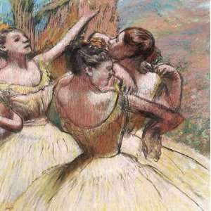 Three Dancers Edgar Degas. 20.00 inches by 20.00 inches. Best Quality 