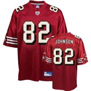 Eric Johnson Red Reebok NFL San Francisco 49ers Kids 4 7 Jersey