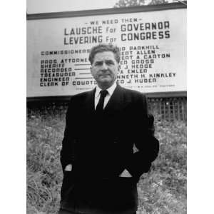  Governor Frank J. Lausche Standing Outside Premium 