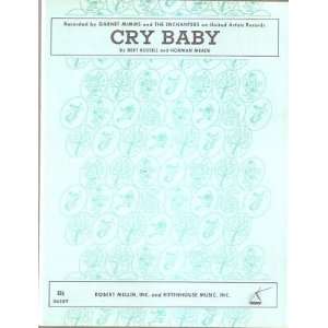  Sheet Music Cry Garnet Mimms 165 