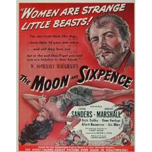   and Sixpence George Sanders Film   Original Print Ad