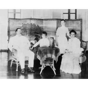  1903 photo William Howard Taft and Mrs. Helen Taft seated 