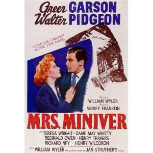  Mrs. Miniver (1971) 27 x 40 Movie Poster Style A