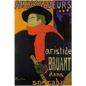 Oil Painting Ambassadeurs Aristide Bruant Henri De Toulouse Lautrec