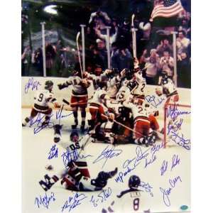   on Ice 16x20 HERB BROOKS Mike Eruzione 20 Signatures 