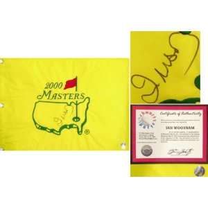 Ian Woosnam Signed 2000 Masters Golf Pin Flag Sports 