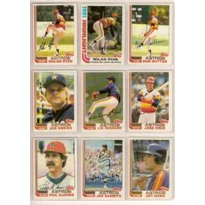 Houston Astros 1982 Topps Baseball Team Set (Nolan Ryan) (J.R. Richard 