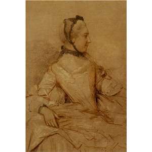  Profile of a Woman by Jean Etienne Liotard, 17 x 20 Fine 