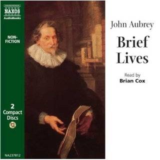 Brief Lives (Classic Nonfiction) Audio CD by John Aubrey