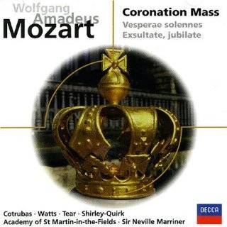 Mozart Coronation Mass; Vesperae solonnes; Exsultate, jubilate by 