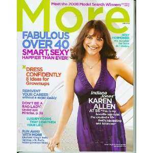  More Magazine June 2008 Karen Allen Books