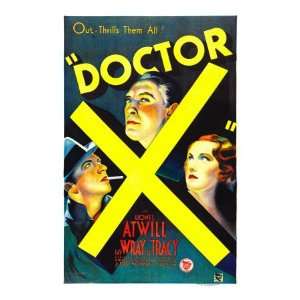 Doctor X, Lee Tracy, Lionel Atwill, Fay Wray, 1932 Movie Photographic 