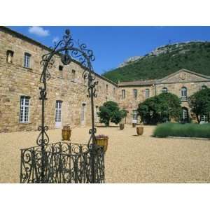 Louis XIV Court, Fontfroide Abbey, Corbieres Region, Herault 