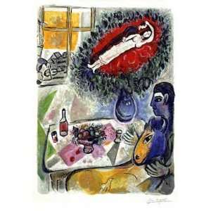 Marc Chagall   Reverie Lithograph edition of 2000