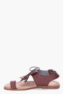 Viktor & Rolf Brown Fringe Sandals for men  