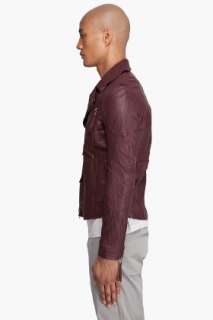 Robert Geller Leather Moto Jacket for men  