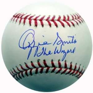 Ozzie Smith Autographed/Hand Signed MLB Baseball  The Wizard PSA/DNA