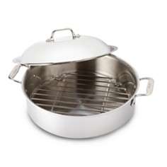 All Clad Stainless Steel 6 Quart French Braiser with Rack & Lid