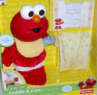 Sesame Street Cuddle & Care Baby Elmo Pal & Binkie 027084672961  