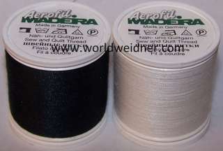 Madeira AEROFIL 2 BLACK &2 WHITE SEWING QUILTING Thread  