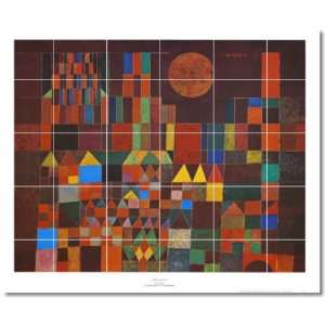 Paul Klee Abstract Kitchen Tile Mural 20  30x36 using (30) 6x6 tiles