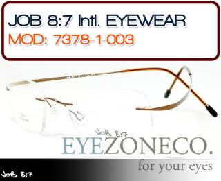 EyezoneCo Rimless Eyeglass Frames Hingeless Style 71/3  